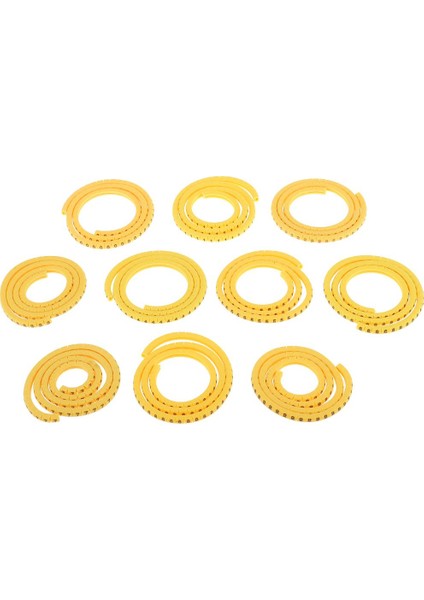 2000X Pvc Sarı Kablo Tel Işaretçileri Etiketler Etiket Yönetimi Numarası 0 ~ 9 0.75MM² (Yurt Dışından)