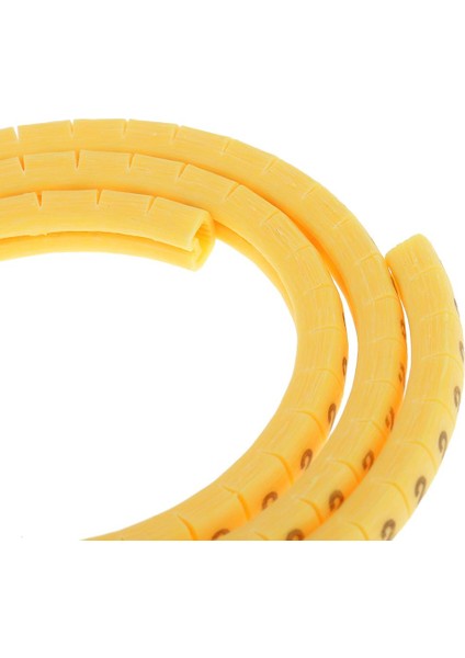 2000X Pvc Sarı Kablo Tel Işaretçileri Etiketler Etiket Yönetimi Numarası 0 ~ 9 0.75MM² (Yurt Dışından)