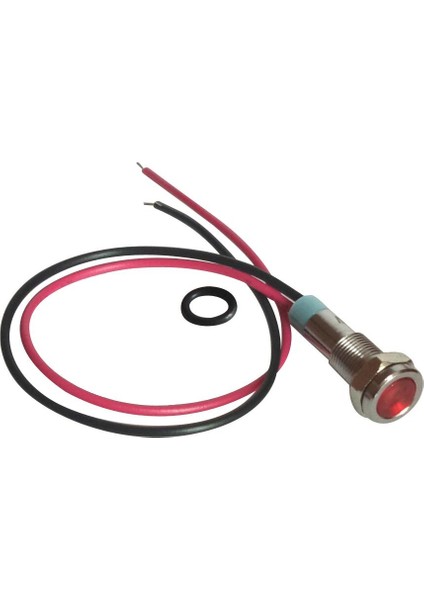 4pcs 24V 6mm Sinyal Güç Kaynağı LED Metal Göstergesi Işık Lambası Önceden Kablolu (Yurt Dışından)