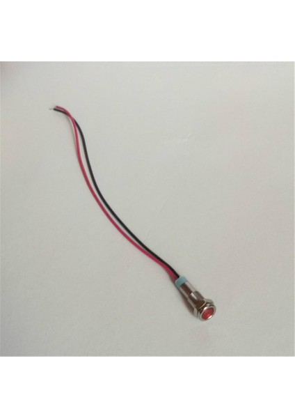 4pcs 24V 6mm Sinyal Güç Kaynağı LED Metal Göstergesi Işık Lambası Önceden Kablolu (Yurt Dışından)