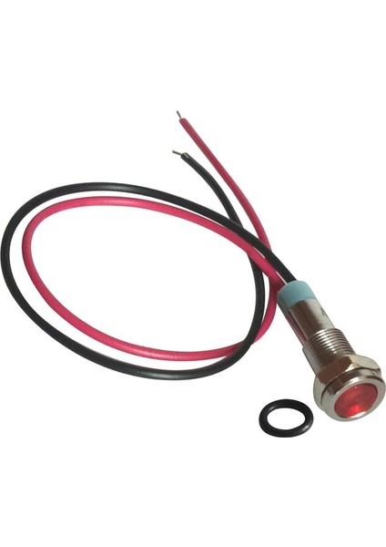4pcs 24V 6mm Sinyal Güç Kaynağı LED Metal Göstergesi Işık Lambası Önceden Kablolu (Yurt Dışından)
