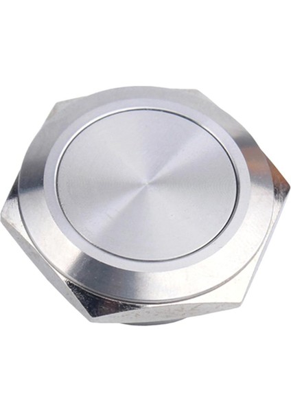 Mandal Push Düğmesi Anahtarı 1no Açık/kapalı Gümüş Paslanmaz Çelik Kabuk 25MM (Yurt Dışından) modelleri