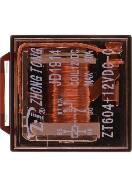 10PCS Dc 12 80 Amp Spst Automotiv Röle W/ Kablolar ve Kablo Demeti Soketi 4pin (Yurt Dışından)