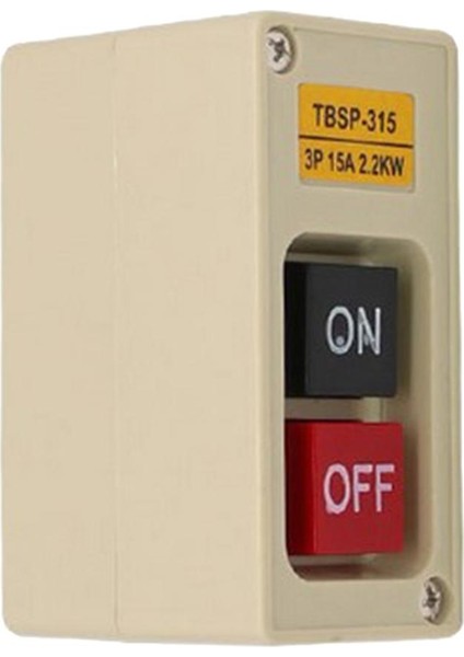 1x TBSP-315 3p 2.2kw 15A Güç Push Düğme Anahtarı Istasyonu Aç/kapalı Kilidi (Yurt Dışından)