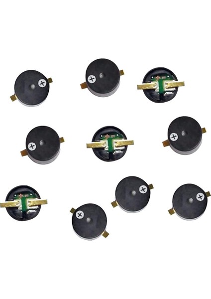 10 Paket 5V 42 Ohm Pasif Smd Buzzer 2700Hz 9X9X4.5MM Siyah Piezoelektrik (Yurt Dışından)