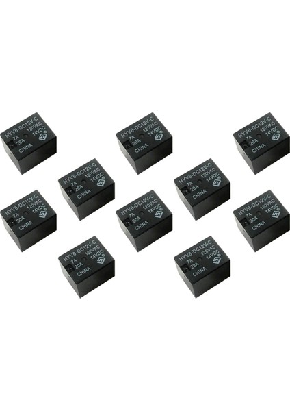 Lot 10PCS 12V Dc Mini Güç Röleleri Otomobil Araba Rölesi 5 Pimli Spdt Siyah (Yurt Dışından)