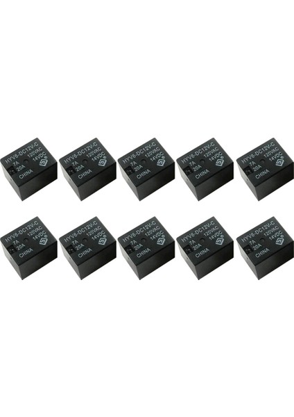 Lot 10PCS 12V Dc Mini Güç Röleleri Otomobil Araba Rölesi 5 Pimli Spdt Siyah (Yurt Dışından) fiyatları