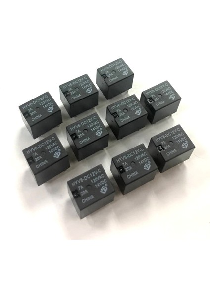Lot 10PCS 12V Dc Mini Güç Röleleri Otomobil Araba Rölesi 5 Pimli Spdt Siyah (Yurt Dışından) fırsatları