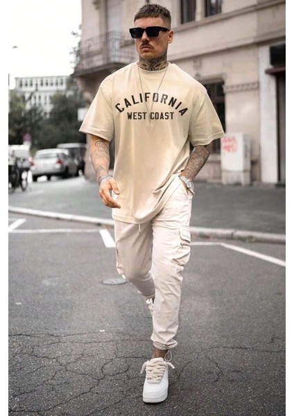 Only Trendwear Unisex West Coast Baskılı Oversize Tshirt fiyatları