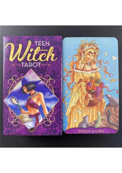 44 Adet TS08 Tarzı Yeni Genç Cadı Tarot Güverte Kartları ve Pdf Rehberlik Kehanet Eğlence Partileri Masa Oyunu Desteği (Yurt Dışından)