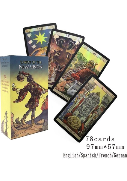 Parlak Binici Tarzı Sevgi Kehaneti Kader Oyun Destesi Tarot Destesi Palying Kartları Claanish Tarot Fransız Tarot Alman Tarot Oracle Destesi (Yurt Dışından)