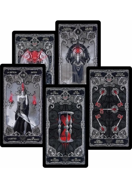 Parlak Binici Tarzı Sevgi Kehaneti Kader Oyun Destesi Tarot Destesi Palying Kartları Claanish Tarot Fransız Tarot Alman Tarot Oracle Destesi (Yurt Dışından)