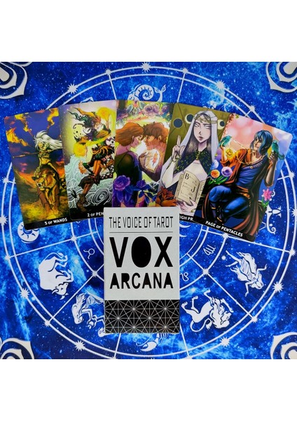 78 Adet TX269 Tarzı Yeni Vox Arcana Tarot Kartları ve Pdf Rehberlik Kehanet Güverte Eğlence Partileri Masa Oyunu Destek Kutusu (Yurt Dışından)