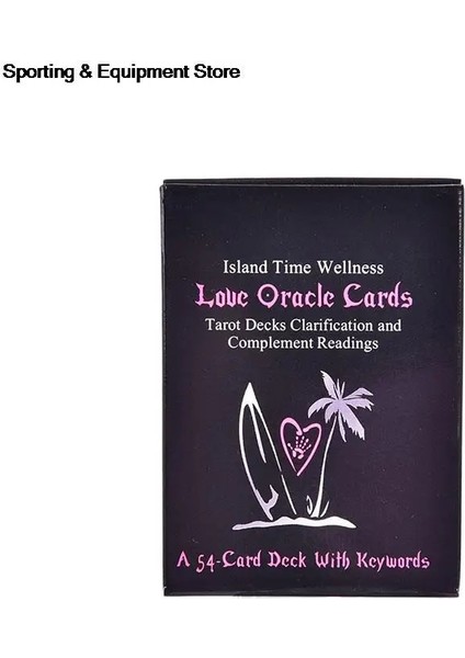 54 Kart Stili 1 Takım Aşk Oracle Kartları Tarot Kartı Kehanet Kurulu Oyun Kartları (Yurt Dışından)