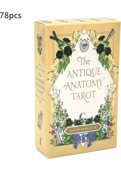 Antik Anatomi Stili Şamanik Şifa Oracle Cardards Güverte Tarot Tam Ingilizce Masa Oyunu Gizemli Kehanet Kartı Aile Dostu Parti (Yurt Dışından)