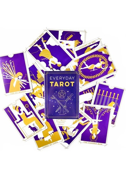 Günlük Tarot Stili Yeni Varış Sembolü Anma Güvertesinde Tarot Kartları Fal Rehberliği Kehanet Tarot Güverte Kara Köşk Tarot (Yurt Dışından)