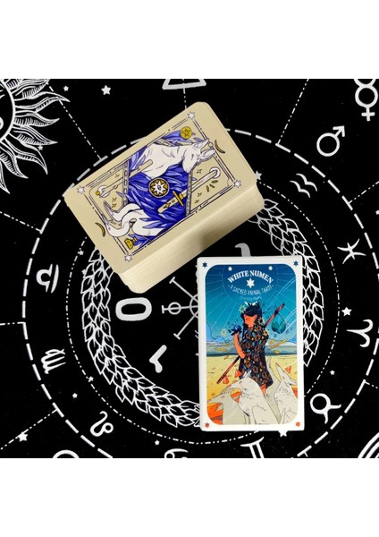80 Adet X336 Tarzı White Numen: Kutsal Bir Hayvan Tarot Kartları Kehanet Kehanet Destesi Ingilizce Versiyonu Eğlence Masa Oyunu Eetsbox (Yurt Dışından) modelleri