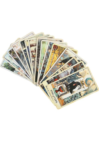 Chaoduo Shop Cinsel Büyü Tarzı Karga Tarot Masa Oyunu Oyuncaklar Oracle Rider Waite Kehanet Peygamber Kehanet Kartı Poker Hediye Tahmin Oracle (Yurt Dışından)