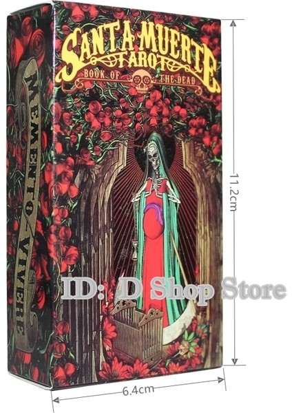 B35-SANTA Muerte Stili Büyülü Tarot Klasik Tarot Gizemli Tarot Aile Partisi Kart Oyunu (Ücretsiz Pazen Çantası) (Yurt Dışından)