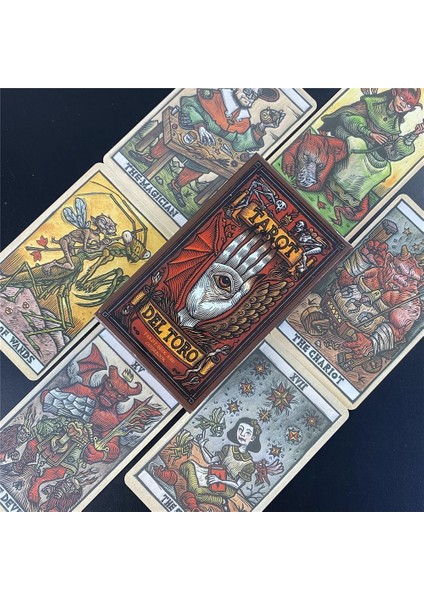 Chaoduo Shop TT95 Tarzı Tarot Del Toro Guillermo Del Toro Dünyasından Esinlenen Bir Tarot Destesi ve Rehber Kitap Yeni Başlayanlar Kart Oyunu Deste Oyuncak 4 (Yurt Dışından)