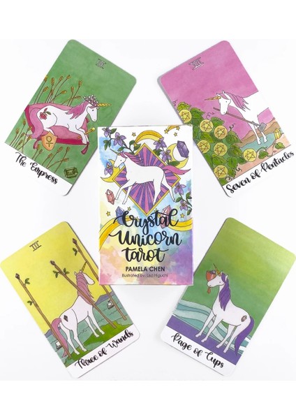 Kristal Tekboynuzlar Stili Heaven Earth Tarot Güverte Eğlence Partisi Masa Oyunu Yüksek Li Falcılık Kehanet Oracle Kartları Pdf Rehberi ile (Yurt Dışından)