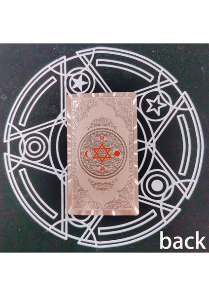 Gül Altın Tarzı Kağıt El Kitabı Lüks Altın Folyo Tarot Bronzlaştırıcı Pvc Su Geçirmez Aşınmaya Dayanıklı Masa Oyunu Kartı Kehanet Oracle Kart Dili (Yurt Dışından)
