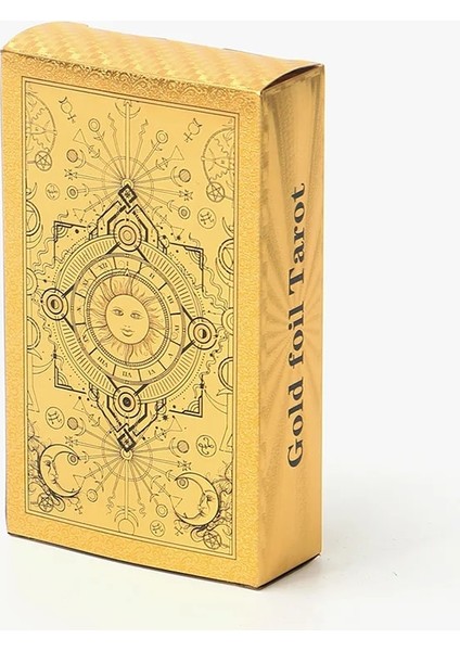 Gül Altın Tarzı Kağıt El Kitabı Lüks Altın Folyo Tarot Bronzlaştırıcı Pvc Su Geçirmez Aşınmaya Dayanıklı Masa Oyunu Kartı Kehanet Oracle Kart Dili (Yurt Dışından) modelleri