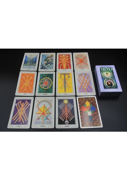 Romans Melek Tarzı Masa Oyunları Thoth Büyücülüğünün Tarot Kartları Yetişkinler ve Çocuklar Için Kehanet Malzemeleri Oyun Kartı (Yurt Dışından)