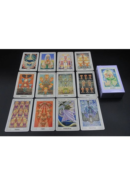Romans Melek Tarzı Masa Oyunları Thoth Büyücülüğünün Tarot Kartları Yetişkinler ve Çocuklar Için Kehanet Malzemeleri Oyun Kartı (Yurt Dışından)