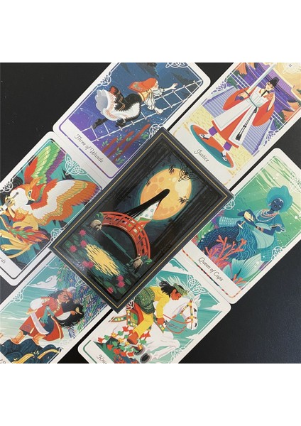 TT95 Tarzı Yeni Altın Art Nouveau Tarot Kartları Masa Oyunu Kartları Ingilizce Kehanet Tarot Tatil Aile Hediye Parti Oyun Kartı (Yurt Dışından)