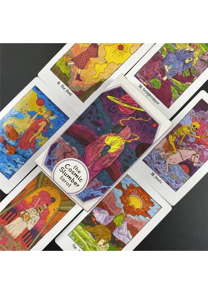 TT56 Tarzı Ingilizce Tarot Kartı Kozmik Slumber Tarot Kartı Kehanet Için Tarot Güverte Kart Oyunu Pdf ile Yetişkinler Için Rehberlik Tahta Oyunu (Yurt Dışından) fiyatları