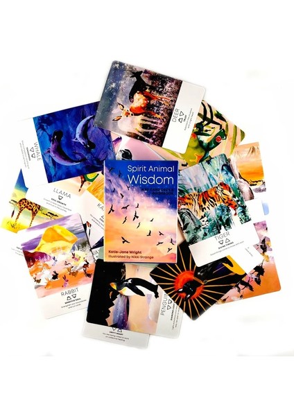 Ruh Hayvan Bilgeliği Stili Yeni Varış Yüksek Li Laura Tuan Lenormand Oracle Tarot Kartları Fal Rehberliği Kehanet Güverte Tahta Oyunu Anlatıyor (Yurt Dışından)