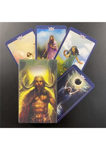 78 Adet TT193 Tarzı Karma Kartları Tarot Kartları Fal Rehberliği Kehanet Güverte Tahta Oyunu Anlatan Karanlık Konak Tarot Pdf Rehberi ile (Yurt Dışından)