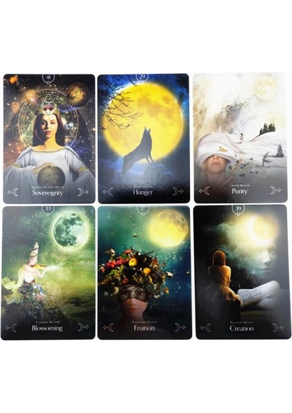 Ön-Rafaelit Tarzı Ay Kraliçesi Oracle Kartı Tam Ingiliz Parti Masa Oyunu 44 Kart Deste Tarot Astroloji Kehanet Kader Kartları (Yurt Dışından) fırsatları
