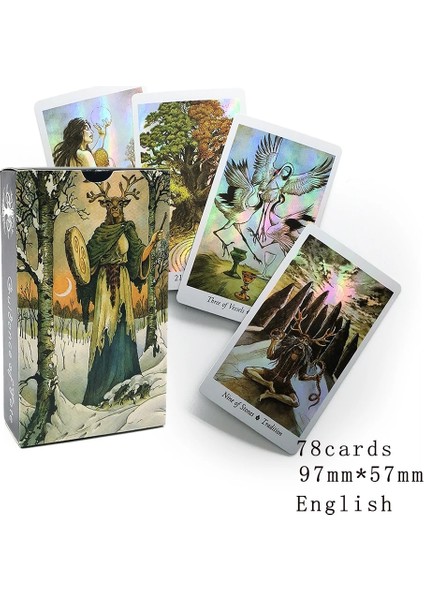 Parıldayan Doğa Stili Sevgi Kehaneti Kader Oyun Destesi Tarot Destesi Palying Kartları Claanish Tarot Fransız Tarot Alman Tarot Oracle Destesi (Yurt Dışından)
