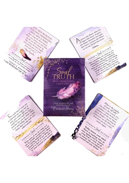 Ruh Gerçeği Tarzı Soul Truth Oracle Kartları Eğlence Partisi Masa Oyunu Yüksek Li Falcılık Kehanet Tarot Güverte Pdf Rehberi ile (Yurt Dışından)