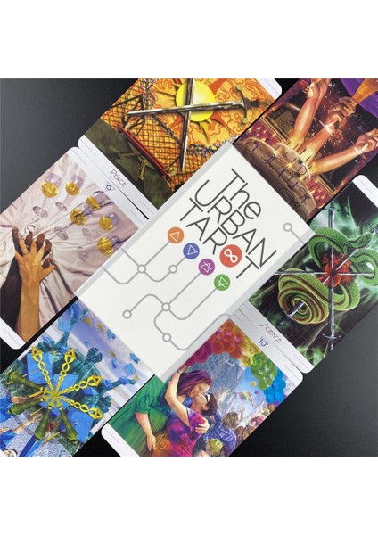 TS13 Tarzı Kentsel Tarot Kartları Destesi Prısma Vısıons Tarotcard Oyunu Rehberli 78 Kart Kehanet Ingilizce Ilham Veren Iyi Peri Meleği (Yurt Dışından)