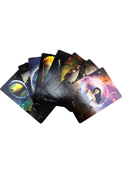 Chaoduo Shop Santa Muerte Tarzı Ay Kraliçesi Oracle Kartı Tam Ingiliz Parti Masa Oyunu 44 Kart Deste Tarot Astroloji Kehanet Kader Kartları (Yurt Dışından)