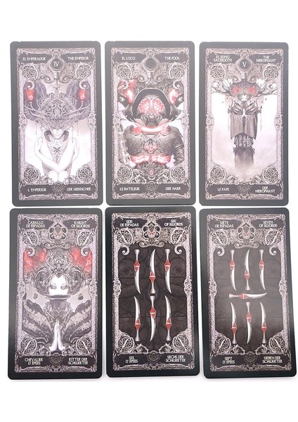 Güç Stili 2022 Xııı Karanlık Tarot Kartı Deste Tabanlı Güverte Ingilizce Versiyonu Oyun Oynama Oyuncak Kehanet Fortune Oyunu (Yurt Dışından)