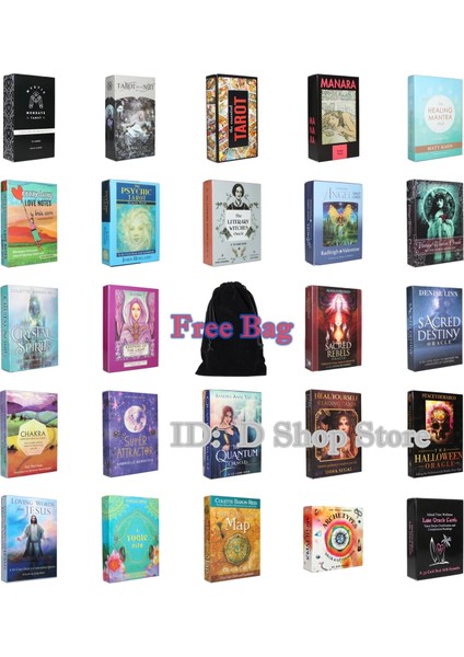 B71-ADA Saati Stili Büyülü Tarot Klasik Tarot Gizemli Tarot Aile Partisi Kart Oyunu (Ücretsiz Pazen Çantası) (Yurt Dışından) fiyatları