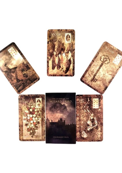 Eski Arap Lenorman Stili Son Yüksek Sihirbazın Efsanesi Laird Lenormand Tarot Kartları Fal Rehberliği Kehanet Güverte Masa Oyunu Anlatıyor (Yurt Dışından) fiyatları