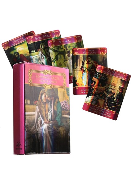 Romantik Melek Tarzı Günlük Tarot Kehanet Kartı Masa Oyunu Oyuncak Tahmin Astroloji Renkli Baskı Sunak Bezi Kurtadam Sihirli (Yurt Dışından)