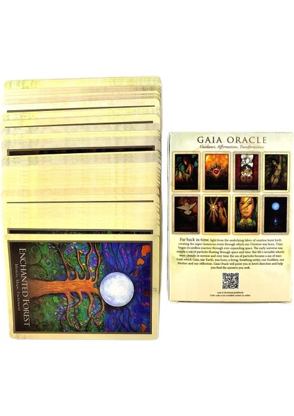 Alice Harikalar Diyarı Tarzı Yeni Yüksek Li Gaia Oracle Tarot Kartları Fal Rehberliği Arkadaş Oyunu Için Pdf Rehberi ile Kehanet Güverte Tahta Oyunu Anlatıyor (Yurt Dışından)