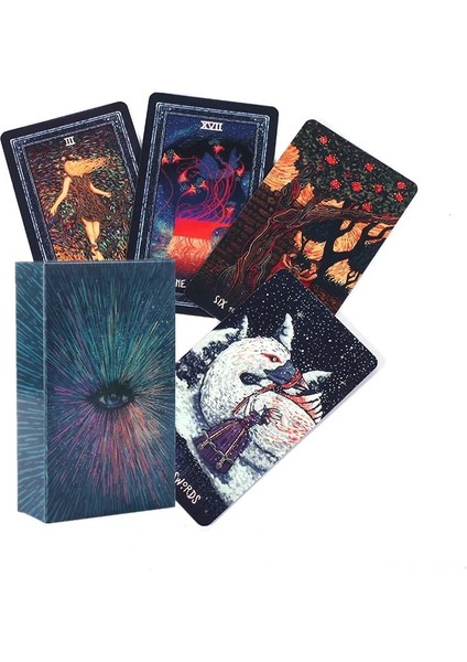 44 Adet TS40 Tarzı Yeni Başlayanlar Için Tarot Prisma Visions Tarot Oracle Tarot Kartları Rehberlik Kehanet Kader Oracle Parti Güverte Masa Oyunu Talimatları (Yurt Dışından)