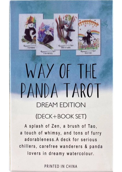 Gölgeler Kitabı Tarzı Panda'nın Yolu Tarot Güverte Boş Zaman Partisi Masa Oyunu Yüksek Li Falcılık Kehanet Oracle Kartları Pdf Rehberi ile (Yurt Dışından)