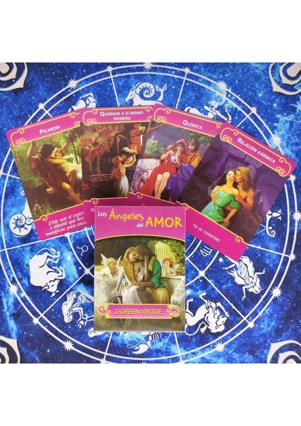 78 Adet TX269 Tarzı Ispanyolca: Aşk Meleği Oracle Güverte Tarot Kartları ve Pdf Rehberlik Kehanet Güverte Eğlence Partisi Masa Oyunu Kutusu (Yurt Dışından)