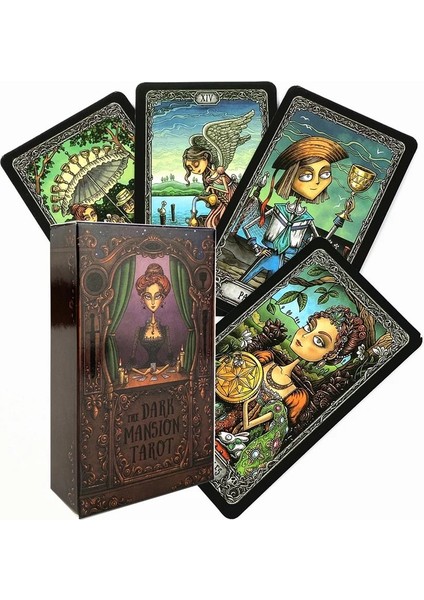 78 Adet TT200 Tarzı Son Karma Kartları Tarot Kartları Fal Rehberliği Kehanet Güverte Tahta Oyunu Dark Mansion Tarot ile Pdf Rehberi (Yurt Dışından)