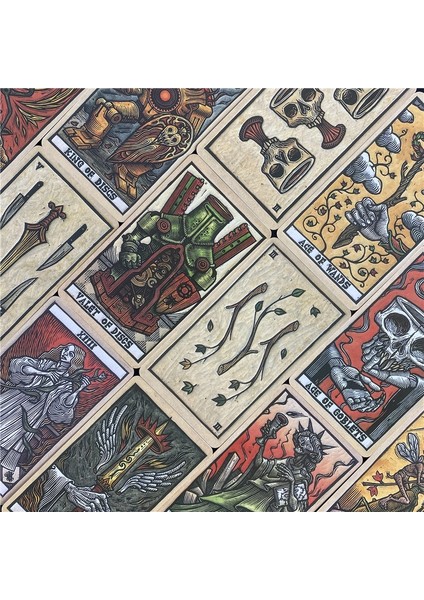 78 Adet TT104 Tarzı Yüksek Li Del Toro Tarot Güverte Kartları Aile Tatil Partisi Iskambil Kartları Güverte Tarot Kart Tahta Oyunları (Yurt Dışından) fiyatları