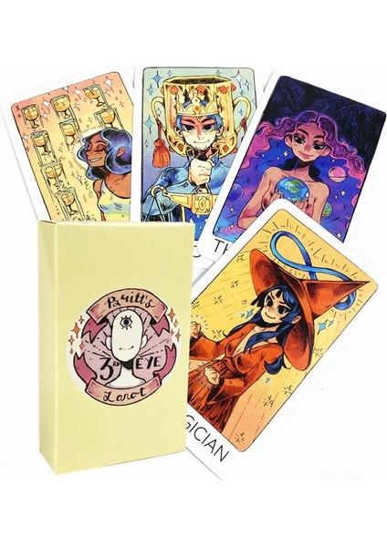 78 Adet TT49 Tarzı Britt'in Üçüncü Göz Tarot Kartı Oracle Arkadaşlar Parti Masa Oyunu Kehanet Kader (Yurt Dışından) fiyatları