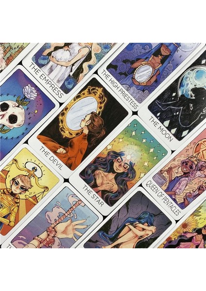 78 Adet TT49 Tarzı Britt'in Üçüncü Göz Tarot Kartı Oracle Arkadaşlar Parti Masa Oyunu Kehanet Kader (Yurt Dışından) modelleri
